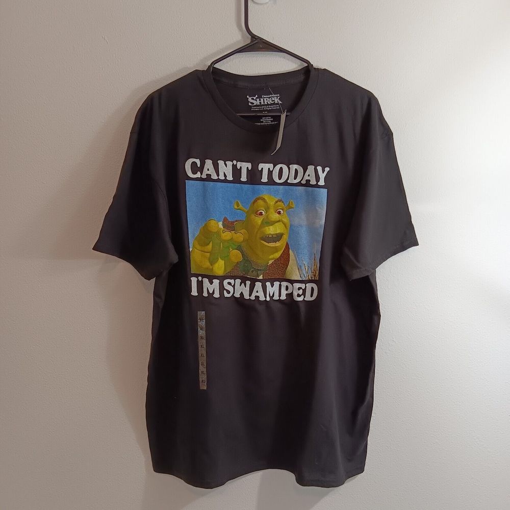 DreamsWorks T Shirt Men Size XL Shrek Black New